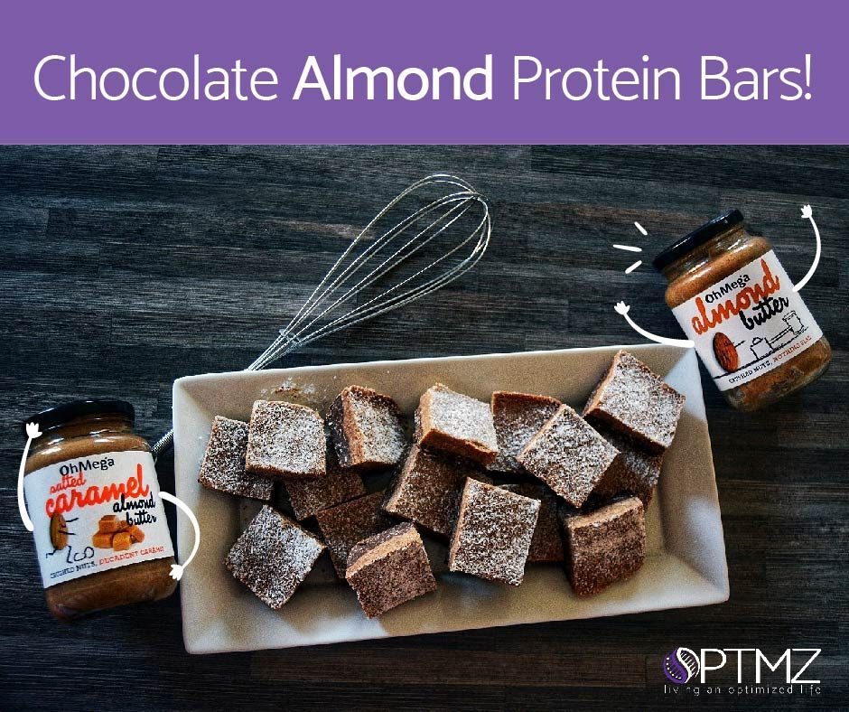 Chocolate almond protein bars recipe - NeuroActive blog