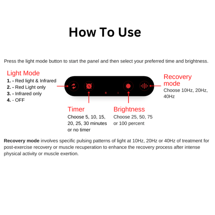 Red Light Therapy Full Body Panel (1200W)