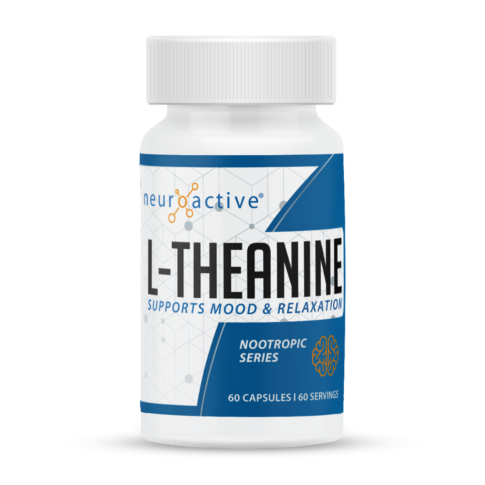 L-Theanine - front view calm focus amino acid supplement - NeuroActive