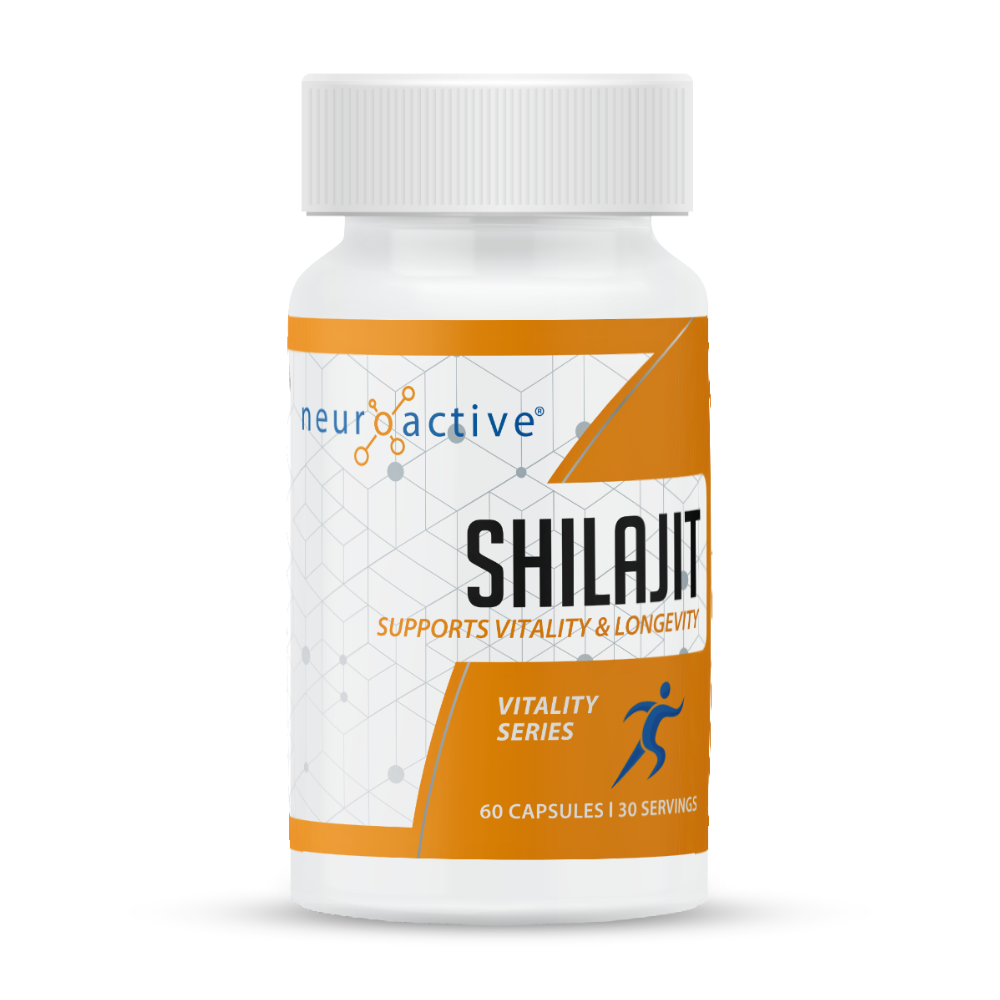 Shilajit (50% Fulvic Acid) Extract - front view mineral-rich adaptogen - NeuroActive