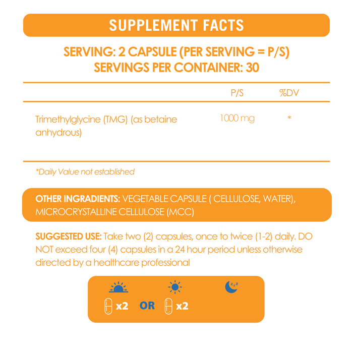 TMG (Betaine - Trimethylglycine)