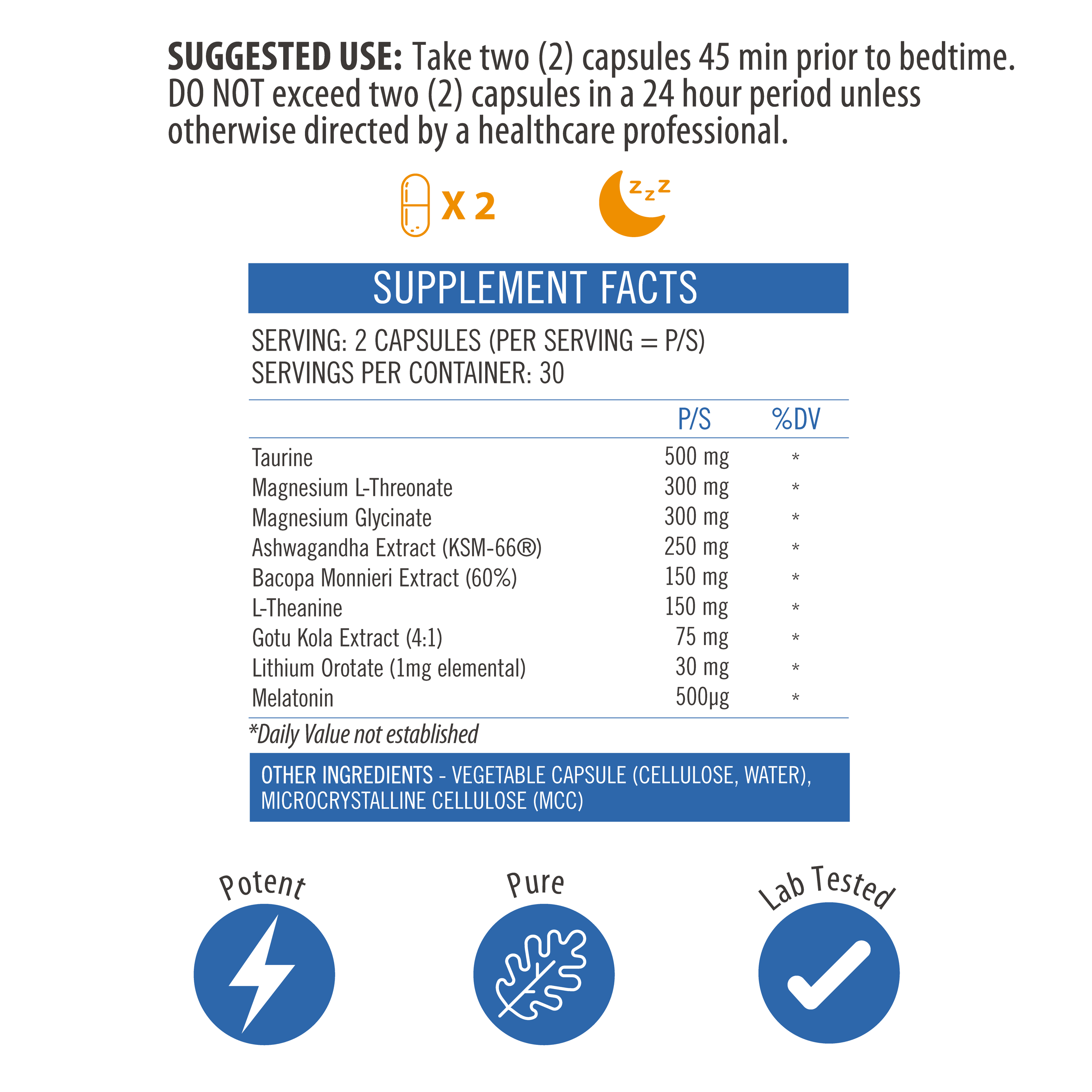 Neuractive NeuroActive Neuro Night | Natural Nootropic Supplement | NeuroActive